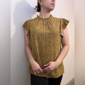 Yellow Polka Dot Blouse